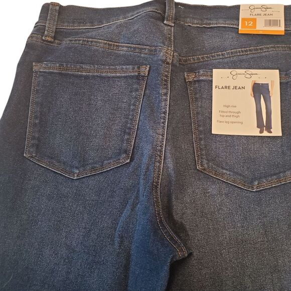 JESSICA SIMPSON Jeans High Rise Flared Sz‎ 12 NWT - Picture 6 of 14